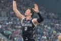 Boomers veteran David Andersen, pictured playing for Melbourne United, is pushing the team's NBL-based players to make ...