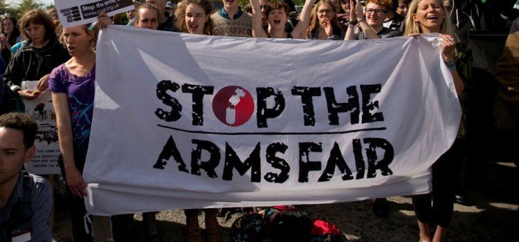 Stop arms fairs banner