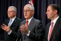 Treasurer Scott Morrison, Prime Minister Malcolm Turnbull and Minister for Environment and Energy Josh Frydenberg.