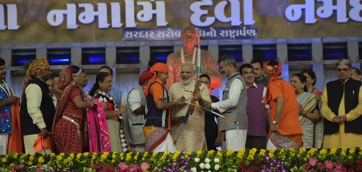 PM dedicates Sardar Sarovar Dam to the nation, lays foundation stone for National Tribal Freedom Fighters' Museum