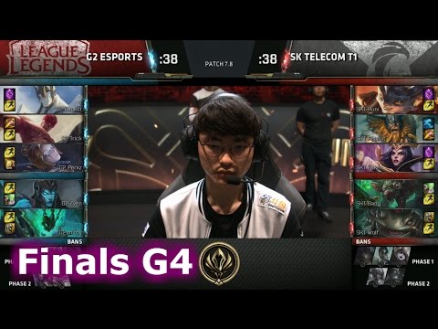 SK Telecom T1 vs G2 eSports | Game 4 Grand Finals LoL MSI 2017 Play-Offs | SKT vs G2 Final G4