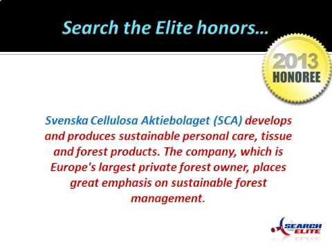 Svenska Cellulosa Aktiebolaget named a leading global hygiene/forest products company