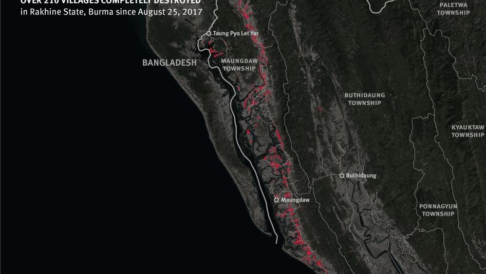 Burma: Satellite Imagery Shows Mass Destruction 