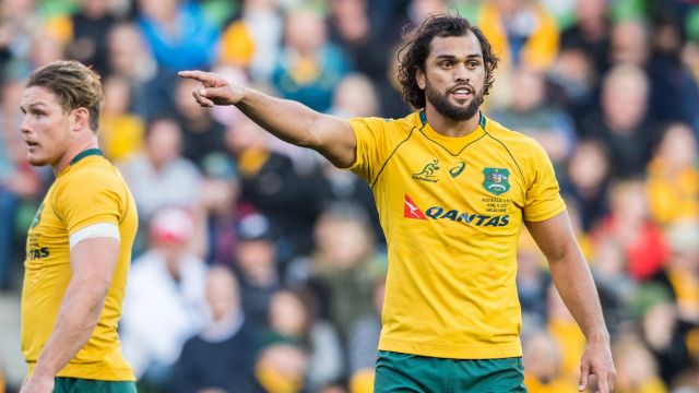 Sidelined: Karmichael Hunt has not played for the Wallabies since the Italy Test in June. 