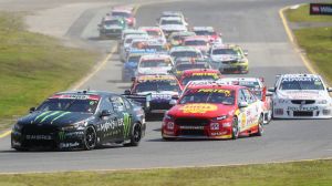 Off and racing: The start of the Sandown 500.