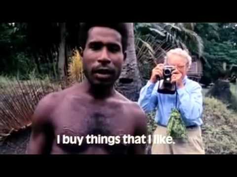 White tourists viewing Papuans as Zoo Animals