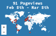 Locations of visitors to this page