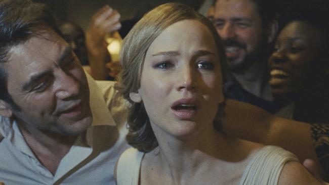 This image released by Paramount Pictures shows Jennifer Lawrence in a scene from "mother!" (Paramount Pictures and Protozoa Pictures via AP)