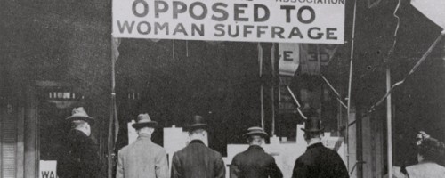 Opposed to women's suffrage2