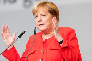 Angela Merkel during CDU Wahlkampf Heidelberg at Universitätsplatz Heidelberg, Heidelberg, Baden-Württemberg, Germany on 2017-09-05