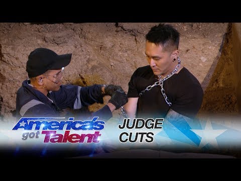 Demian Aditya: Escape Artist Attempts Deadly Performance - America's Got Talent 2017