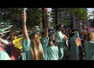 Thousands protest against Trump in ‘hellhole’ Brussels