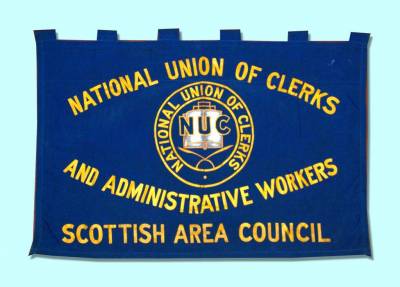 National Union of Clerks and Administrative Workers Scotland Area Council banner