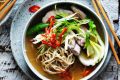 Kylie Kwong's chicken noodle soup.