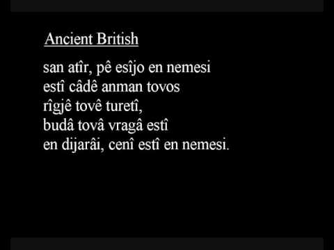 Lords Prayer in Proto-Celtic, Ancient British and Brythonic