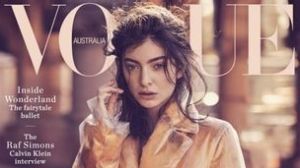 Lorde on the cover of Vogue Australia.