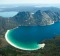 Wineglass Bay and The Hazards: Mt Mayson, Mt Amos and Mt Dove.