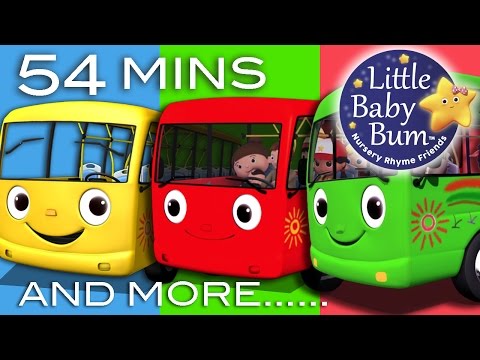 Wheels On The Bus | Plus Lots More Nursery Rhymes | 54 Minutes Compilation from LittleBabyBum!