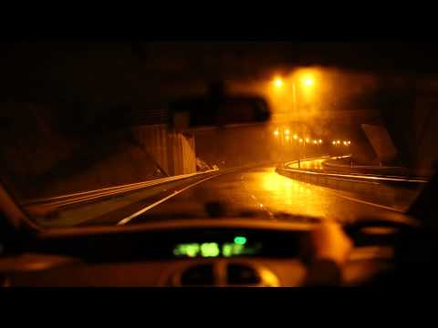 Driving at night in the rain, ASMR, no talking