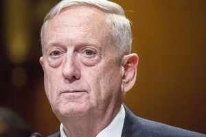 Defense Secretary James N. Mattis and Marine Corps Gen. Joseph F. Dunford Jr., chairman of the Joint Chiefs of Staff, speaks before the U.S. Senate Committee on Appropriations Department of Defense fiscal year 2017 budget hearing, on Capitol Hill, March 22, 2017.