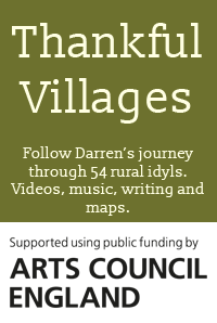 Follow Darren's journey through 54 rural idylls. Videos, music, writing and maps. Eventually to be three albums.