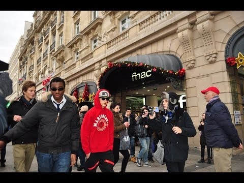 Fake Celebrity Prank (Justin Bieber) in Paris|Champs Elysées - Knife Party LRAD (Music Video)