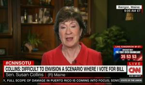 Sen. Collins: 'Very Difficult' To Imagine Backing GOP Health Care Bill