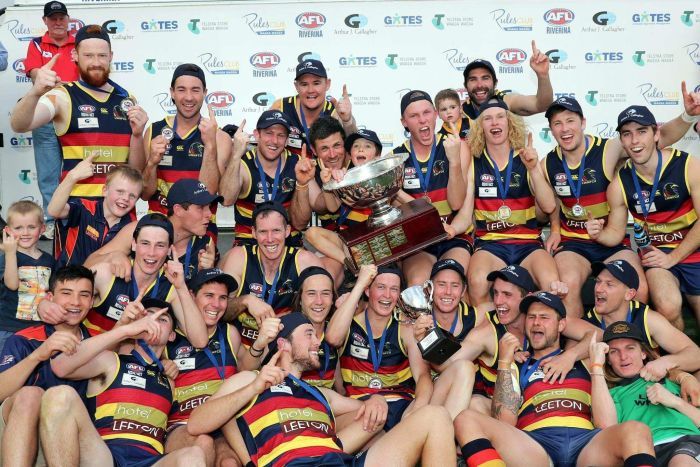 Premiership photo from Leeton Whitton AFL 2017