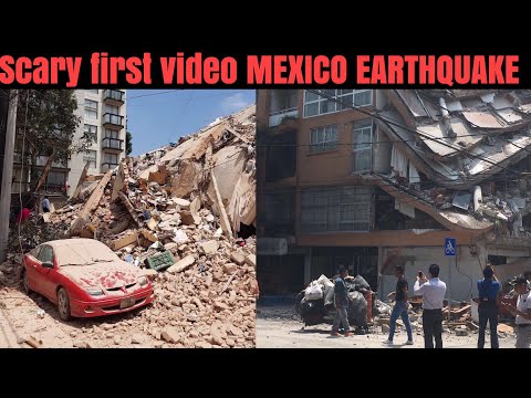 MEXICO CITY EARTHQUAKE Scary first videos - MEXICO EARTHQUAKE FOOTAGE- Mexico earthquake aftermath