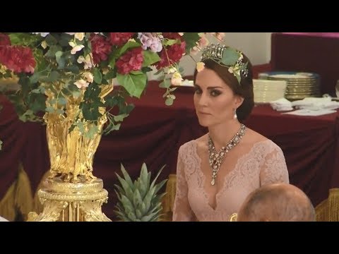 The Royal Family attend a State Banquet at Buckingham Palace of the Spanish State Visit