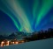 Aurora Borealis above the Lyngen Lodge.