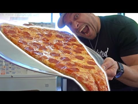 World's LARGEST Pizza Slice Challenge