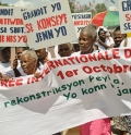 Older people in Haiti campaign for their rights (c) HelpAge International