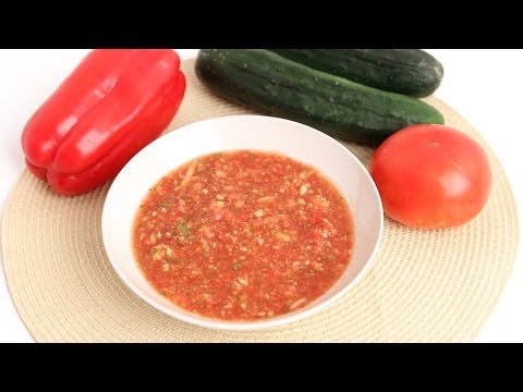 Homemade Gazpacho Recipe - Laura Vitale - Laura in the Kitchen Episode 777