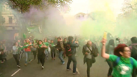 Hundreds march in Buenos Aires for full abortion legalization