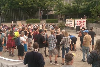 DACA protest in Eugene, OR