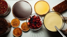 The dessert trolley at Bistro Guillaume in Sydney.