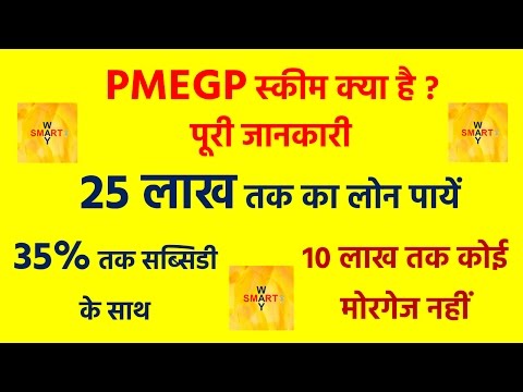 25 लाख तक का लोन  पायें | 35% की सब्सिडी के साथ | PMEGP Scheme In Hindi | Subsidy Loan In Hindi