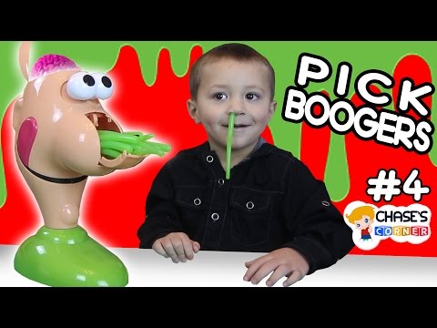 Chase's Corner: The Nose Picking Game w/ Gooey Louie!  PICK BOOGERS & GET SCARED (#4) | DOH MUCH FUN