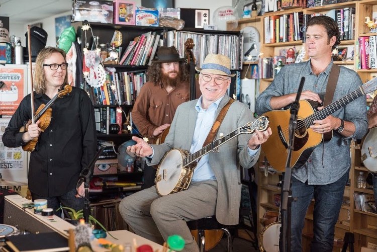 Steve Martin Plays a Mean Banjo With His Bluegrass Band In an Amazing NPR Tiny Desk Concert