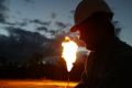 Coal seam gas flaring at Berwyndale South, near Chincilla.