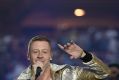 Rapper Macklemore performs Same Love during the NRL grand final.