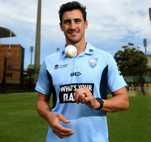 Comeback: Mitchell Starc returns to competitive cricket for NSW on Friday.