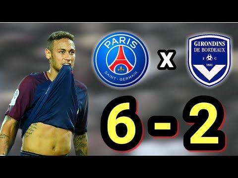 O dia que Neymar Destruiu o Bordeaux - ( 6 - 2 ) PSG vs BORDEAUX