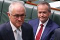 Prime Minister Malcolm Turnbull and Opposition Leader Bill Shorten during a parliamentary vote.