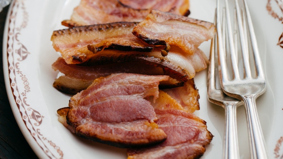 'Exquisite' whisky cured bacon at Fat Pig Farm.