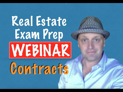 Contracts - real estate exam webinar