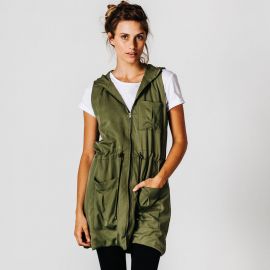 Cafe Crawl Sleeveless Parka