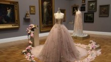 One of Paolo Sebastian's dresses at the Art Gallery of South Australia.