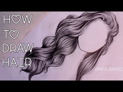 How to Draw Hair | Step by Step by Christina Lorre ♡